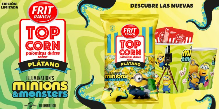 Frit Ravich y Universal sorprenden con las nuevas Top Corn Minions. Fuente: Frit Ravich.