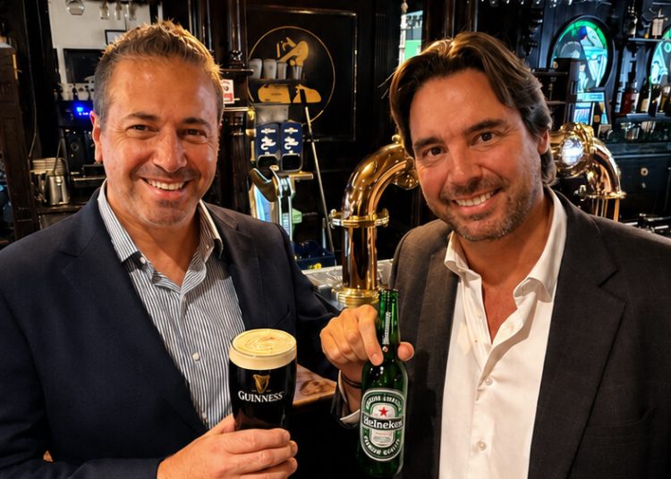 Heineken España y Diageo renuevan su acuerdo de distribución exclusiva de Guinnes. Fuente: Heineken España.
