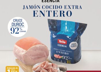 Grupo Tello reformula su Jamón Cocido Entero. Fuente: Grupo Tello.