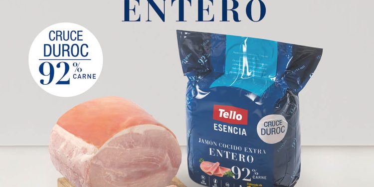 Grupo Tello reformula su Jamón Cocido Entero. Fuente: Grupo Tello.