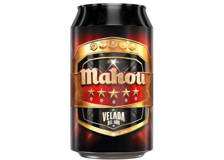 Edición especial de Mahou Cinco Estrellas con motivo de La Velada del Año VI. Fuente: Mahou.