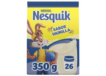Nestlé amplía la gama de Nesquiq con el nuevo sabor a vainilla. Fuente: Nestlé.