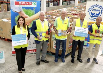 Spar Gran Canaria recaudó 21,9 toneladas de productos en la Recogida Primavera. Fuente: Spar Gran Canaria.