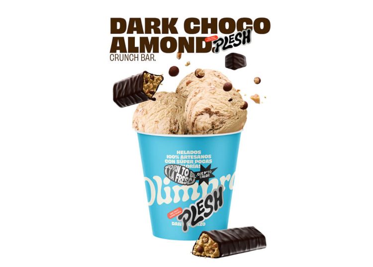 Plesh y Olimpo se unen para lanzar un nuevo helado. Fuente: Plesh y Olimpro.