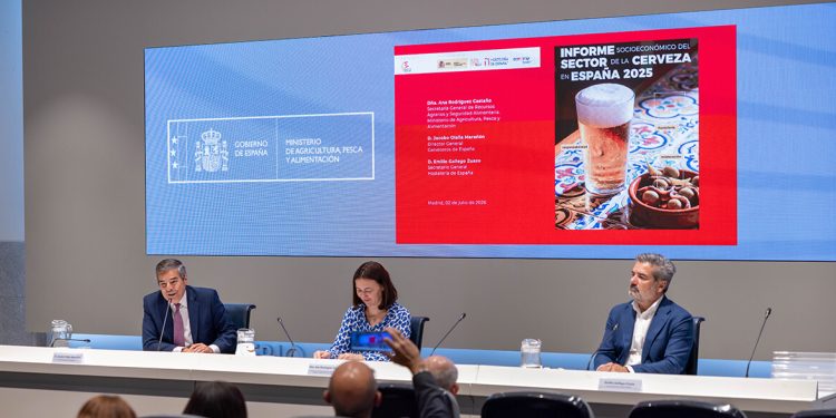 Presentación del Informe Socioeconómico del Sector de la Cerveza en España 2025. Fuente: Cerveceros de España.