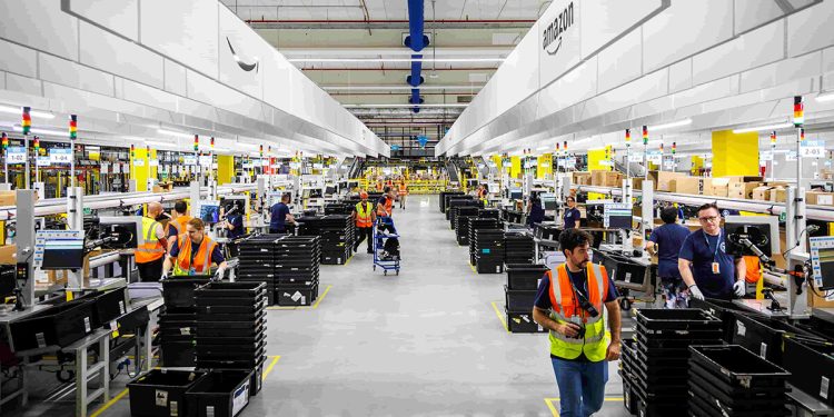 Centro logístico de Amazon en Asturias. Fuente: Amazon.