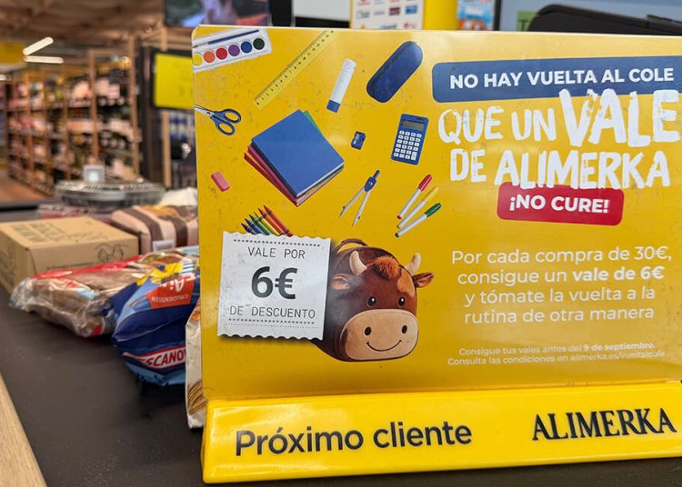 Campaña Vuelta al Cole de Alimerka. Fuente: Alimerka.