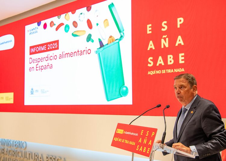 Presentación del Informe Anual 2025 de Desperdicio Alimentario. Fuente: Ministerio de Agricultura.