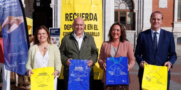 Ecoembes sensibiliza sobre la necesidad de practicar la separación doméstica en Castilla y León. Fuente: Ecoembes.