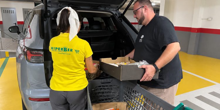 Hiperber acelera la donación de alimentos a entidades sociales de la mano de Naria. Fuente: Hiperber.