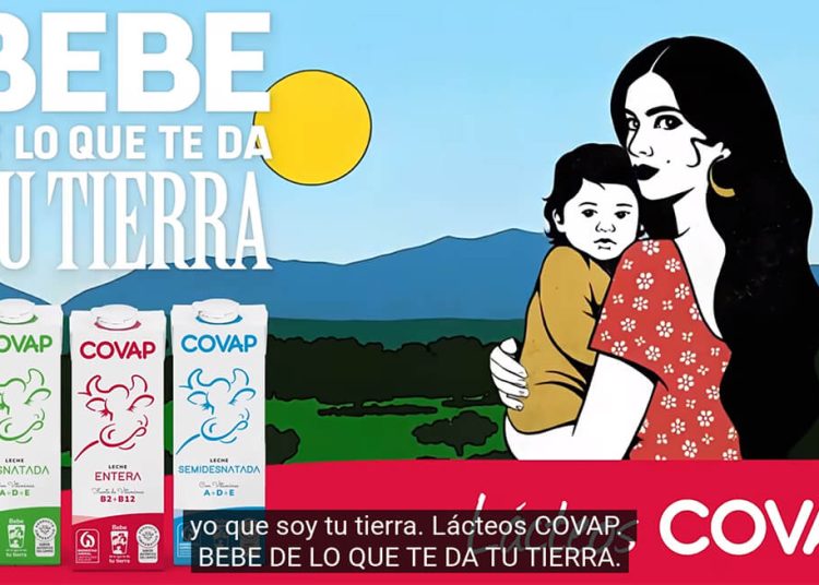 Lácteos Covap pone en valor el origen de la leche en su nueva campaña. Fuente: Lácteos Covap.