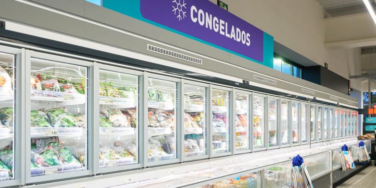 Aldi impulsa la compra de productos congelados reduciendo su precio. Fuente: Aldi.