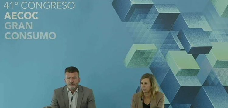 Esteban Gutiérrez, durante la rueda de prensa en el Congreso AECOC del Gran Consumo. Fuente: Financial Food