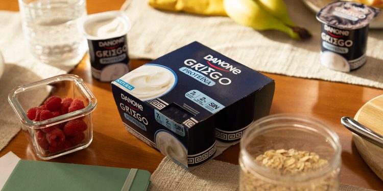 Danone saca al mercado su nuevo yogur Griego Proteína. Fuente: Danone.