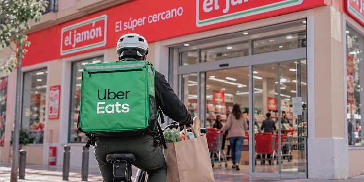 Supermercados El Jamón se incorpora a Uber Eats para acercar su surtido de proximidad a los hogares. Fuente: Supermercados El Jamón.