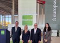 Philippe Van der Beken, CEO de Goodman Continental Europe, Pilar Díaz, Delegada Territorial del Gobierno de Cataluña en Barcelona. Fuente: Europastry.