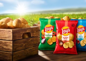 Lay’s relanza su imagen poniendo el foco en la calidad de la patata y en su sabor inconfundible. Fuente: PepsiCo.