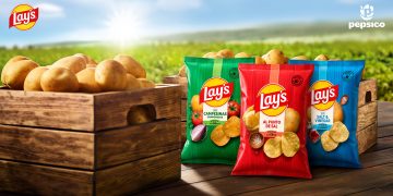 Lay’s relanza su imagen poniendo el foco en la calidad de la patata y en su sabor inconfundible. Fuente: PepsiCo.