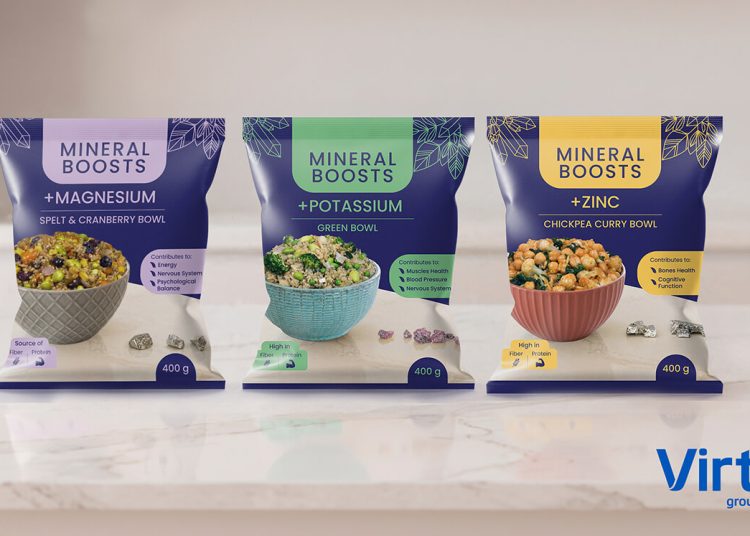 Grupo Virto innova con su nueva gama de alimentos funcionales Mineral Boosts. Fuente: Grupo Virto.