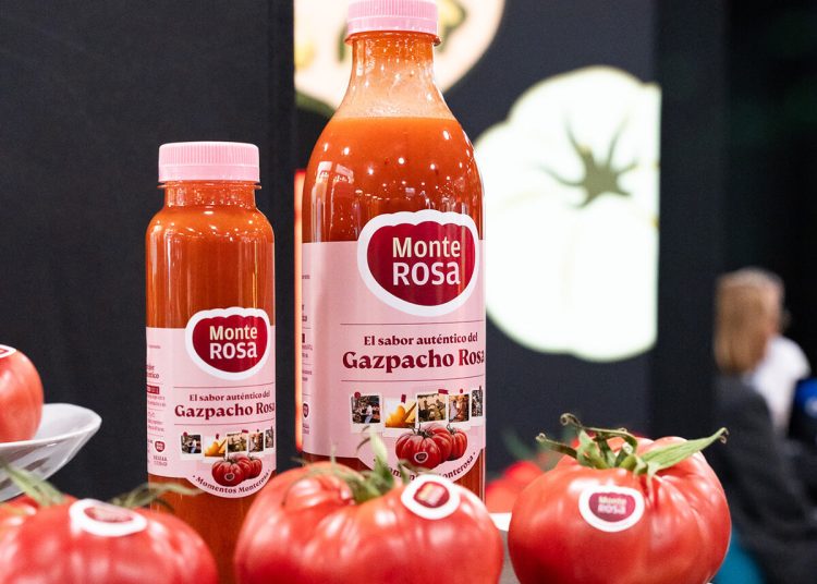 Nuevo gazpacho rosa Monterosa. Fuente: Fitó y Granada La Palma.