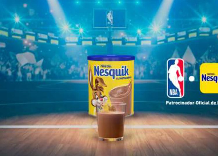 Nesquik patrocinador oficial de la NBA. Fuente: Nestlé.