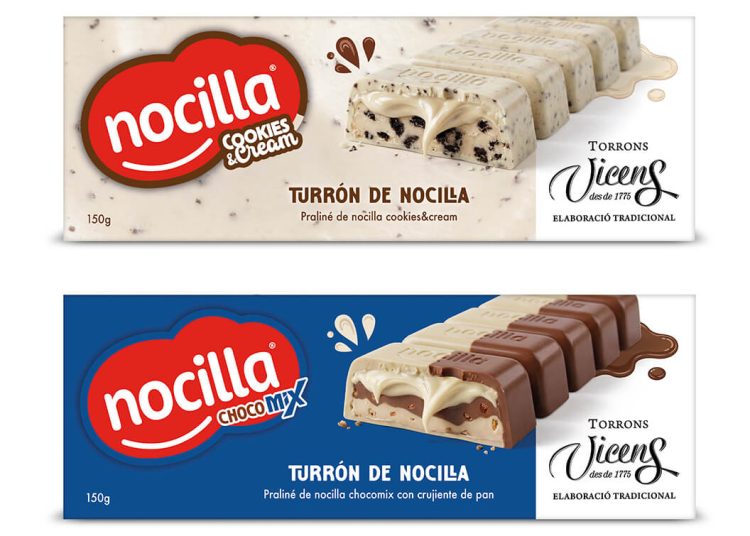 Nuevos lanzamientos de Torrons Vicens y Nocilla. Fuente: Torrons Vicens.